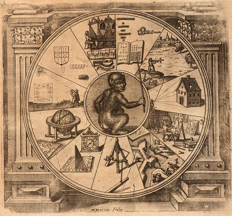 Robert Fludd, Utriusque cosmi maioris scilicet minoris metaphysica, physica atque technica historia (Praha, Královská kanonie premonstrátů na Strahově – Strahovská knihovna) – vydána v Oppenheimu v roce 1617 a Frankfurtu nad Mohanem v roce 1624.