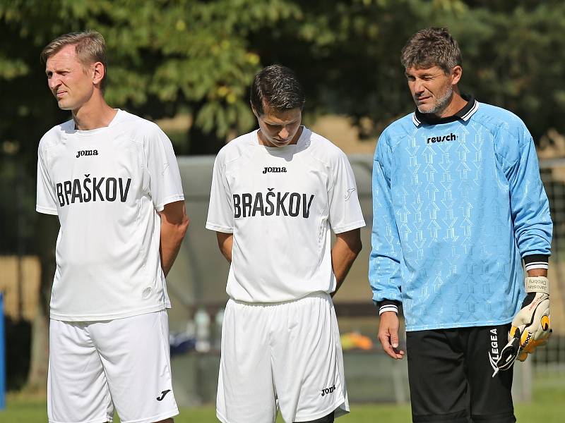 SK Braškov - Internacionálové ČR 3:2. Oslavy 90 let fotbalu na Braškově 