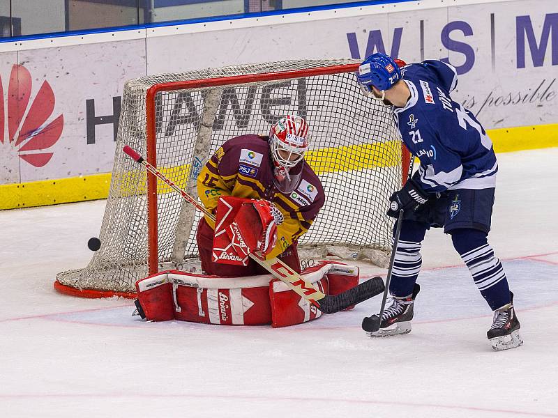 Kladno - Jihlava, čtvrtý zápas play off, hosté vítězí v prodloužení.