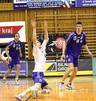 Volleyball.cz Kladno - VK Opava 3:0 Play off, semifinále 1.zápas Volejbalové Kooperativa extraligy mužů 2008/9