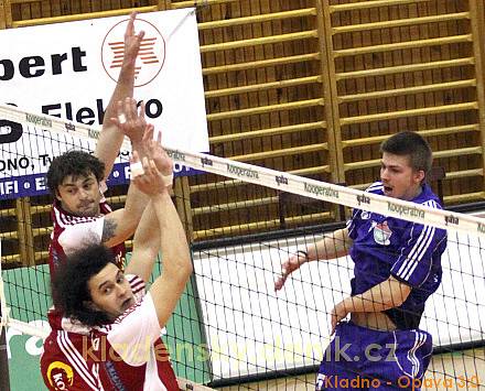 Volleyball.cz Kladno - VK Opava 3:0 Play off, semifinále 1.zápas Volejbalové Kooperativa extraligy mužů 2008/9