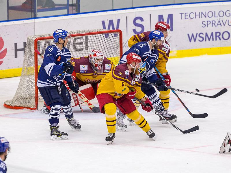 Kladno - Jihlava, čtvrtý zápas play off, hosté vítězí v prodloužení.