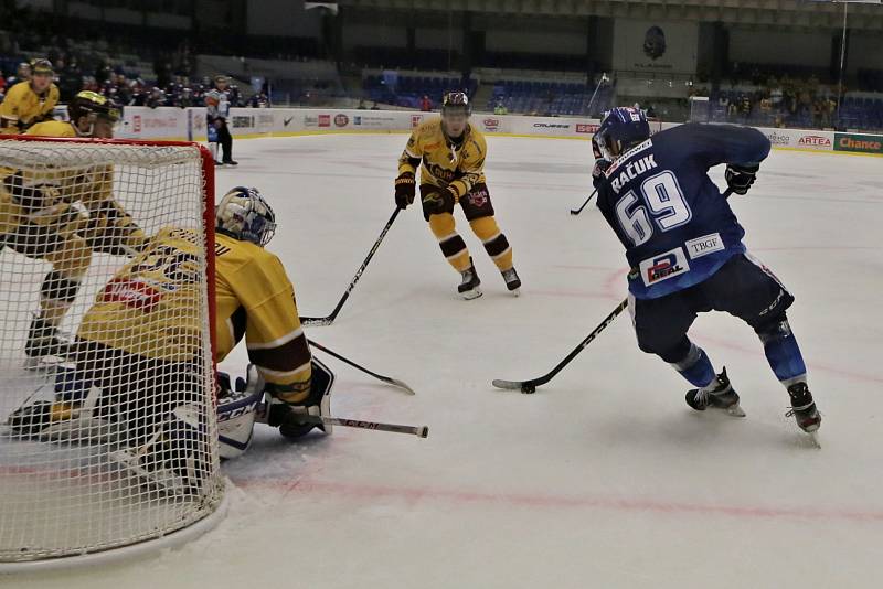 Rytíři Kladno - HC Dukla Jihlava 5:2, Finále play off první hokejové Chance ligy - 7. zápas, konečný stav 4 : 3 Kladno postupuje do EL