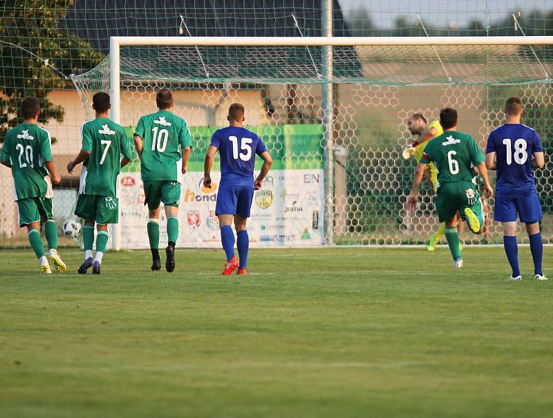 Sokol Hostouň - FC Slavoj Vyšehrad 5:4, 1. kolo Českého poháru - MOL CUP, 15. 8. 2018