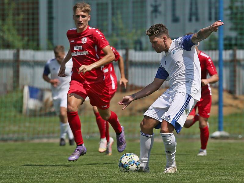 SK Kladno - FK Králův Dvůr 2:0, přátelské přípravné utkání 24.7. 2021