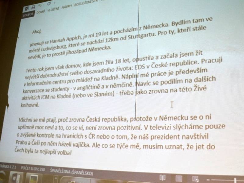 Projekt Živá knihovna ve Slaném