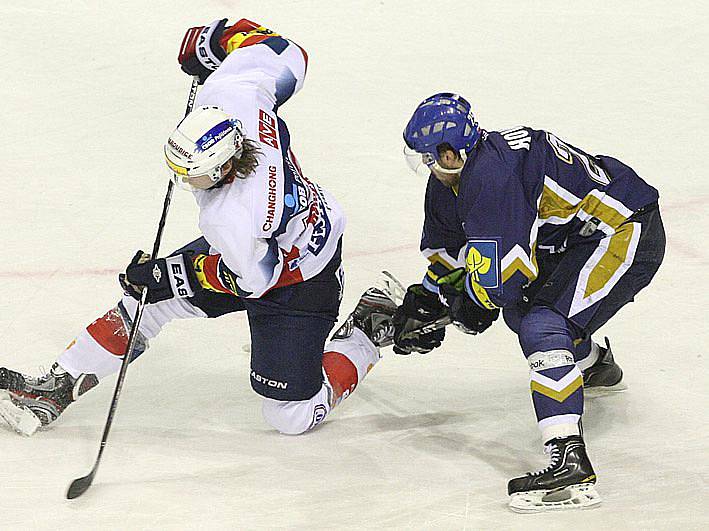 Rytíři Kladno - HC Pardubice 23. kolo ELH 2011-12, hráné 20.11.11.  Marek Hovorka