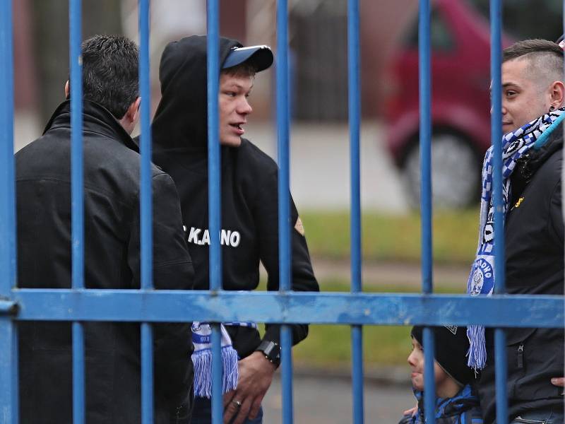 Ultras v diskusi s Eduardem Novákem // SK KLADNO - METEOR PRAHA 3:1, Divize B, 28. 10. 2017