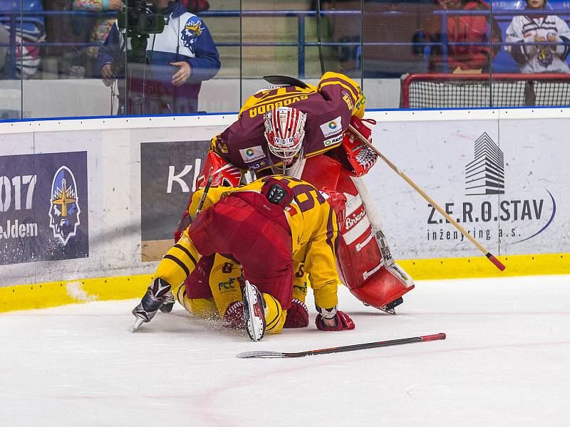 Kladno - Jihlava, čtvrtý zápas play off, hosté vítězí v prodloužení.