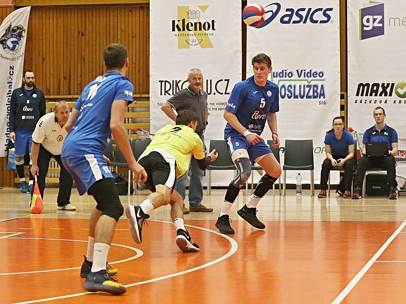 Kladno volejbal cz - AERO Odolena Voda 3:1, Extraliga volejbalu, Kladno, 22. 12.2018