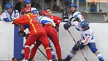 Finále extraligy hokejbalu KEB Kladno - H.A.K. Hradec Králové hráno 9.5.09