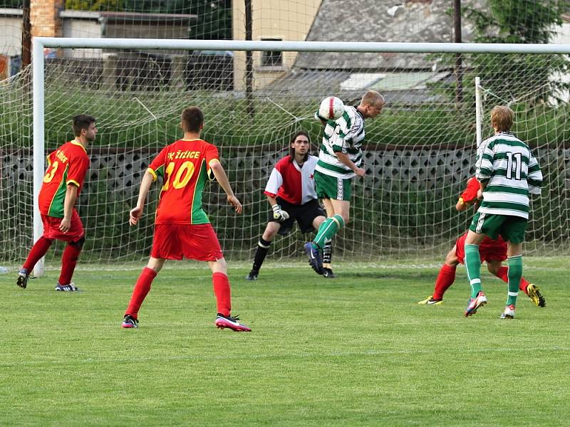 Slavoj Koleč - FK Žižice 1:0 , utkání III. tř., sk. B, okr. Kladno, 8. 6. 2013