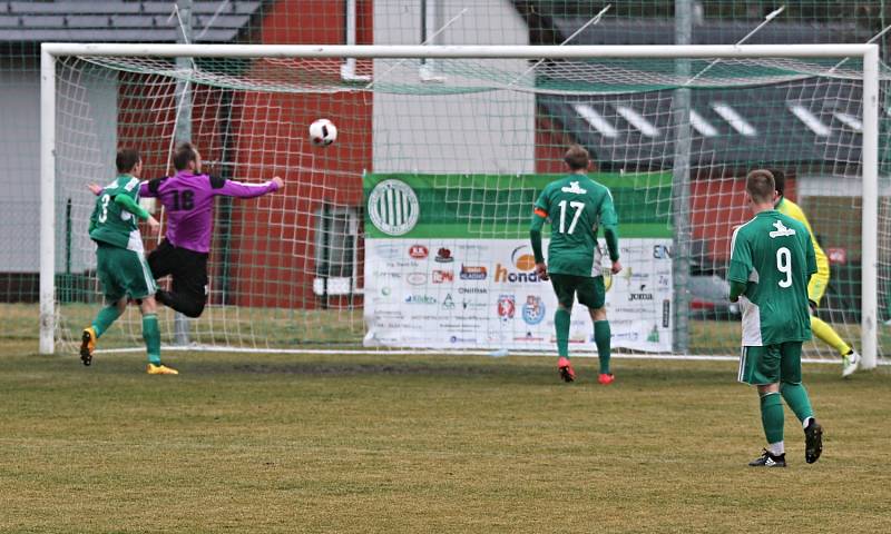 Sokol Hostouň - Tatran Rakovník 0:1, Divize B, 19. 3. 2017