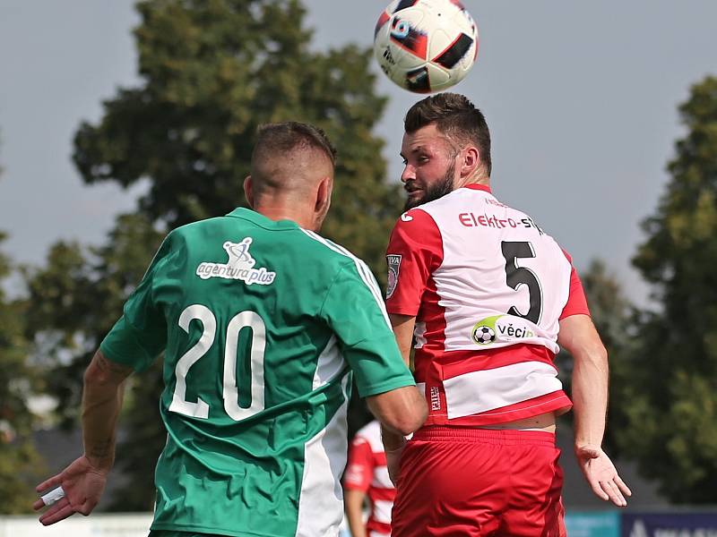 Sokol Hostouň z.s. - TJ Štěchovice, z.s. 1:2 pk, FORTUNA:ČFL, 25. 8. 2019