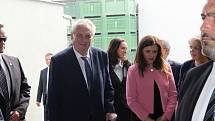 Prezident Miloš Zeman na návštěvě slánského Ekofruktu