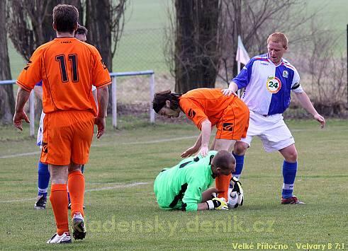 Velké přítočno - Velvary B 7:1 (2:0), OP hráno 4.4.2009