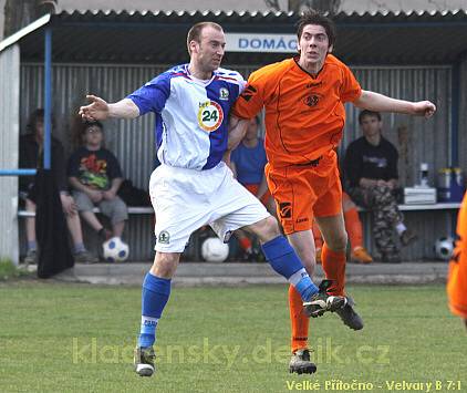 Velké přítočno - Velvary B 7:1 (2:0), OP hráno 4.4.2009