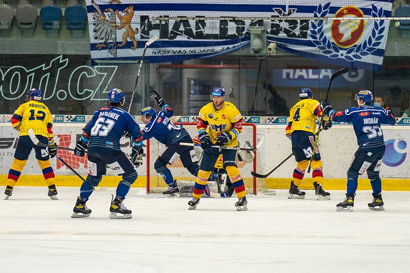 Kladno hostilo v Chomutově tým Českých Budějovic, a vyhrálo po obratu 5:3.