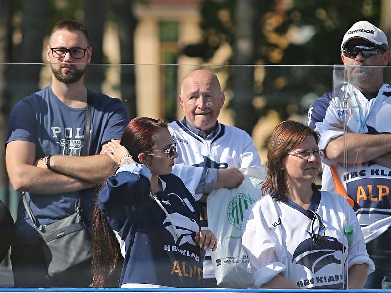 Alpiq Kladno – Kert Praha 0:2  , Kladno 18. 5. 2019, finále Extraligy hokejbalu 2018-9 , Kert vyhrál i třetí zápas a slaví titul.