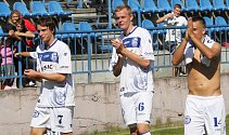 Šíma, Hanzlík a Růžička děkují za podporu // SK Kladno - FK Slavoj Žatec 3:2, divize B, 14. 9. 2013