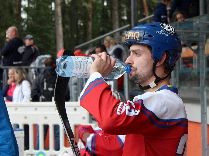 Slavnostní otevření zrekonstruované hokejbalové arény Kladno. Ondřej Pražák