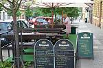 Ve středu dopoledne zely restaurace ve Slaném ještě prázdnotou. Restaurace Ungelt Slaný.