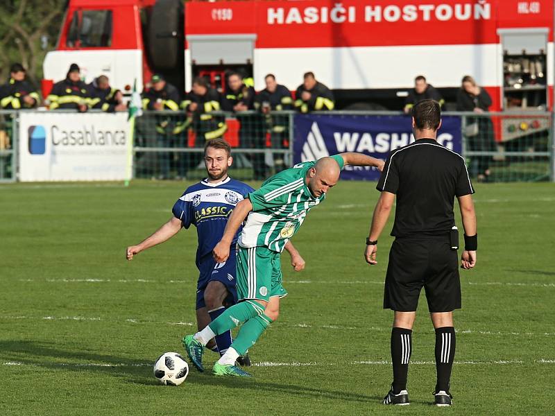 Sokol Hostouň - SK Kladno 2:0, Divize B, 28. 4. 2019