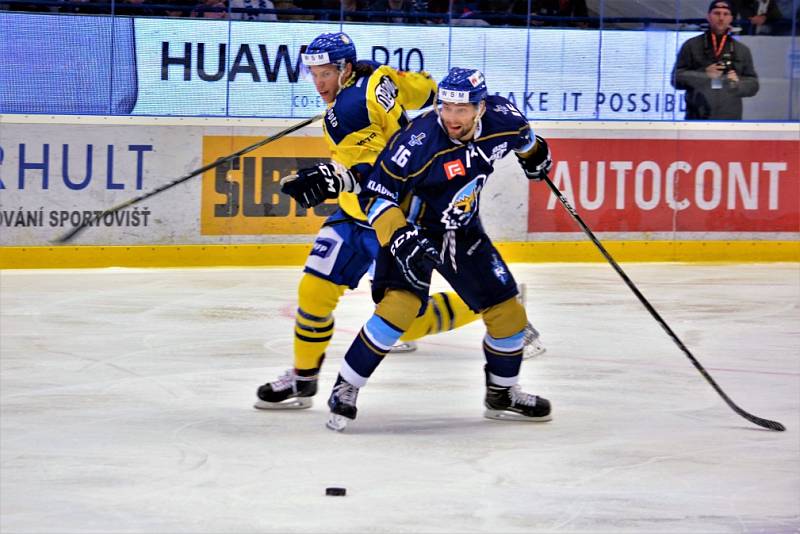 Kladno (v modrém) přivítalo doma vedoucí tým WSM ligy - Přerov. 