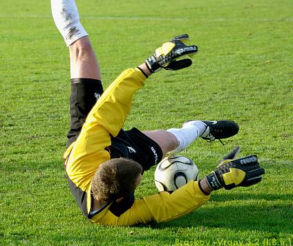 Braškov - Vraný 3:2 (2:0), I.B.tř. - brankář Braškova zachránil nekolik šancí