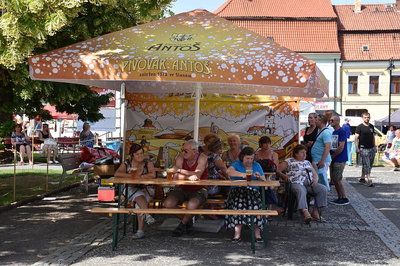 V rámci pivního festivalu ve Slaném byl i program věnovaný 100. výročí vzniku továrny Palaba.