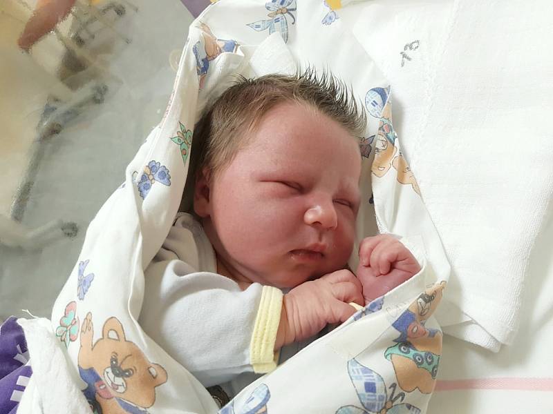 FRANTIŠEK ANTONÍN CHALOUPKA, KLADNO. Narodil se 6. ledna 2018. Po porodu vážil 4,05 kg a měřil 53 cm. Rodiče jsou Jaroslava Chaloupková a Antonín Bareš. (porodnice Slaný)