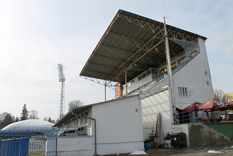 Fotbalový stadion Františka Kloze v Kladně.