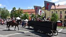 Husitské slavnosti na Masarykově náměstí ve Slaném.