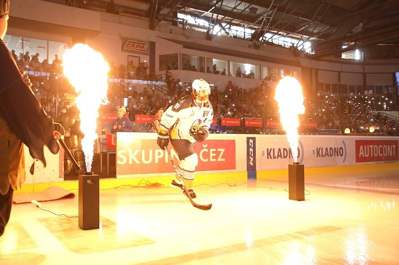 Kladno - Chomutov, domácí slavili s plným stadionem postup do extraligy