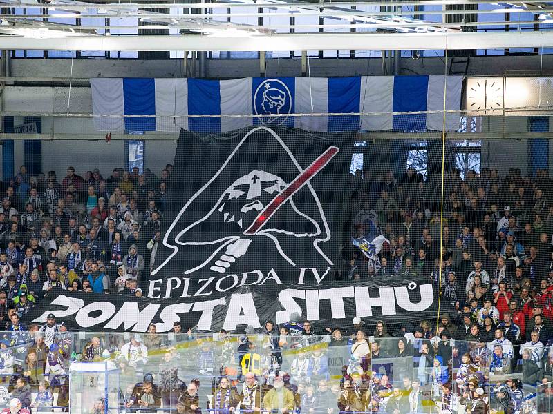 Kladno - Jihlava, třetí zápas play off, fanoušci a jejich další dobrý pouták