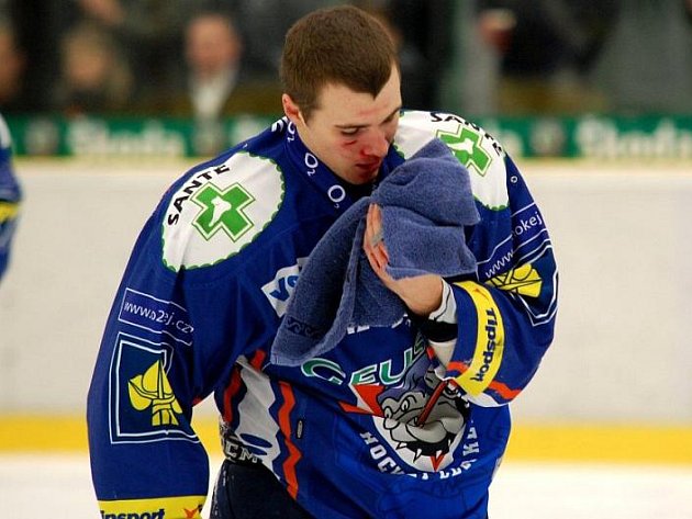 Mladá Boleslav - Kladno, zraněný David Stieler