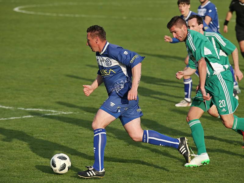 Sokol Hostouň - SK Kladno 2:0, Divize B, 28. 4. 2019