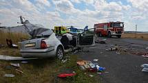 Tragická dopravní nehoda 5. srpna 2015 na silnici R7 před exitem na Tuřany