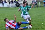 Hostouň (v zeleném) nečekaně padla v Berouně 0:2. 