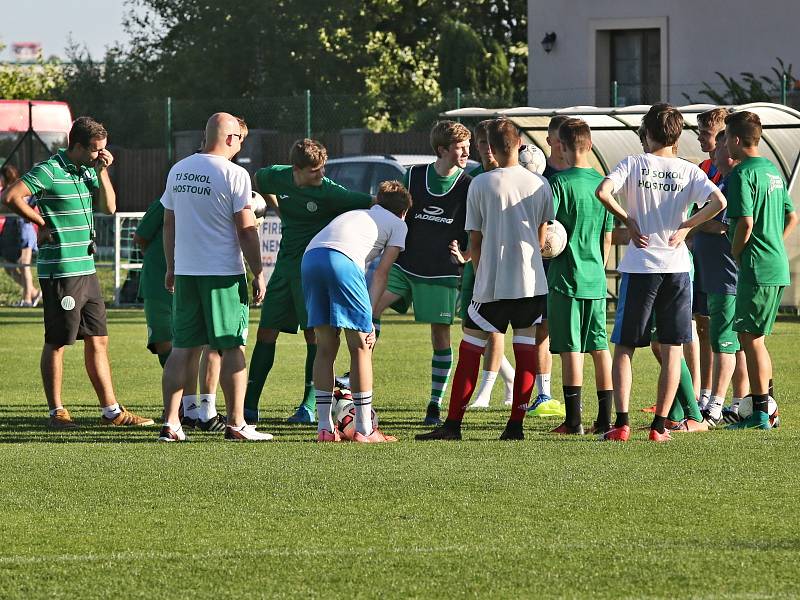Fotbalový den v divizní Hostouni / Nábor a ukázkový trénink pod patronací Horsta Siegla / 12. 6. 2017