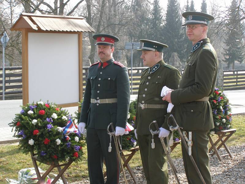 V Lánech si v sobotu připomněli 164. výročí narození Tomáše G. Masaryka 