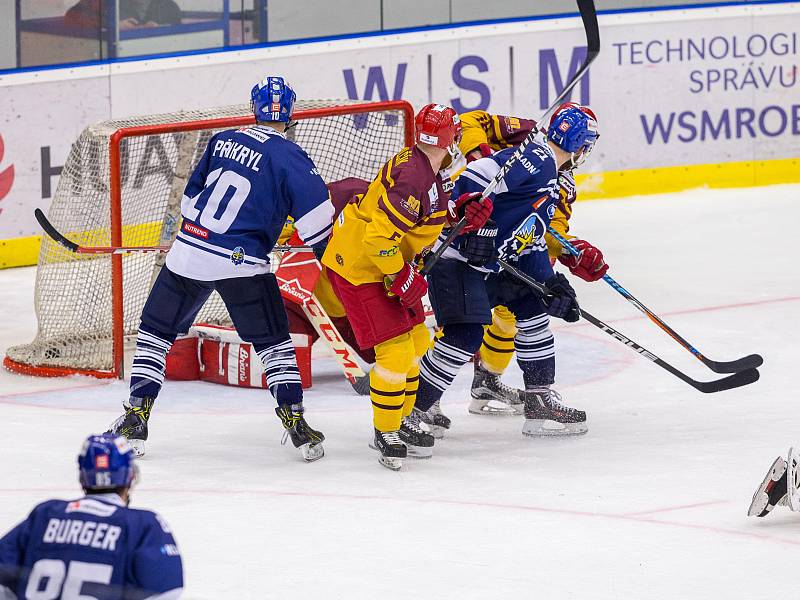 Kladno - Jihlava, čtvrtý zápas play off, hosté vítězí v prodloužení.