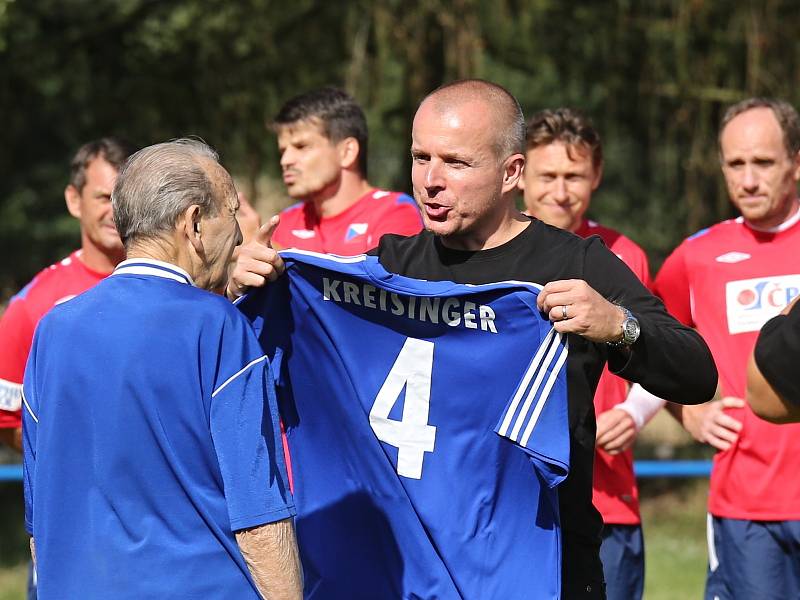 SK Braškov - Internacionálové ČR 3:2. Oslavy 90 let fotbalu na Braškově 