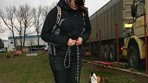 Na psím cvičišti ve Velké Dobré s výcvikářkou Jiřinou Forejtovou