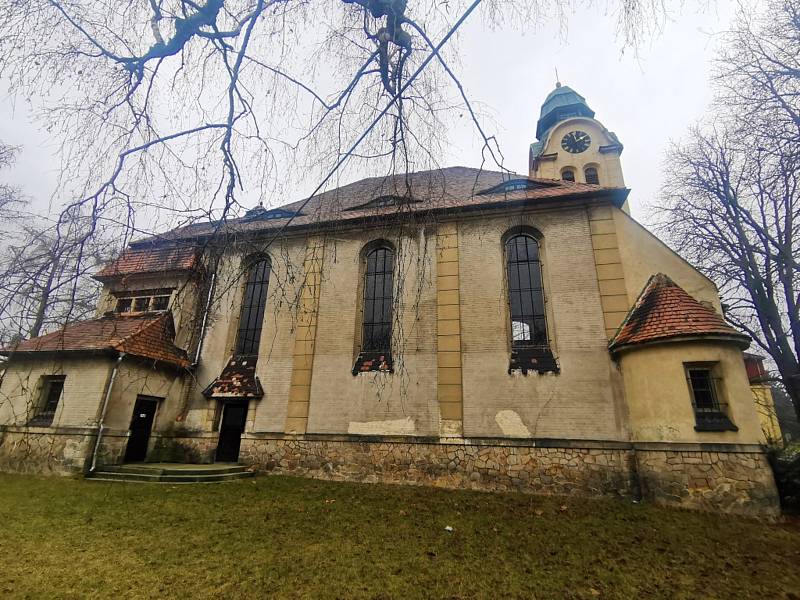 Kostel ve Švermově.
