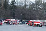 Požár autobusu v areálu kladenské ČSAD MHD zlikvidovali hasiči za pár minut.