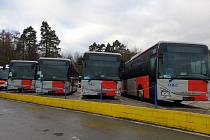 Nové autobusy.