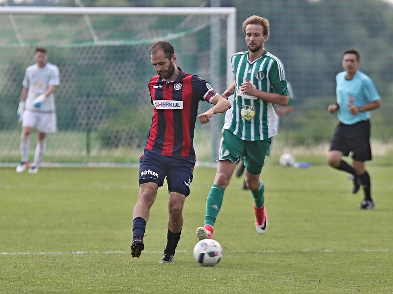 Sokol Hostouň - FK Baník Souš 7:2 (4:0), Divize B, 16. 6. 2018