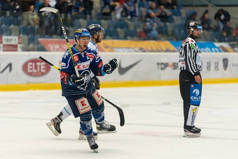 Rytířům se v Chomutově nedařilo a s Bílými tygry Liberec prohráli 2:3. David Routa při premiéře v extralize. (29.10.2021)