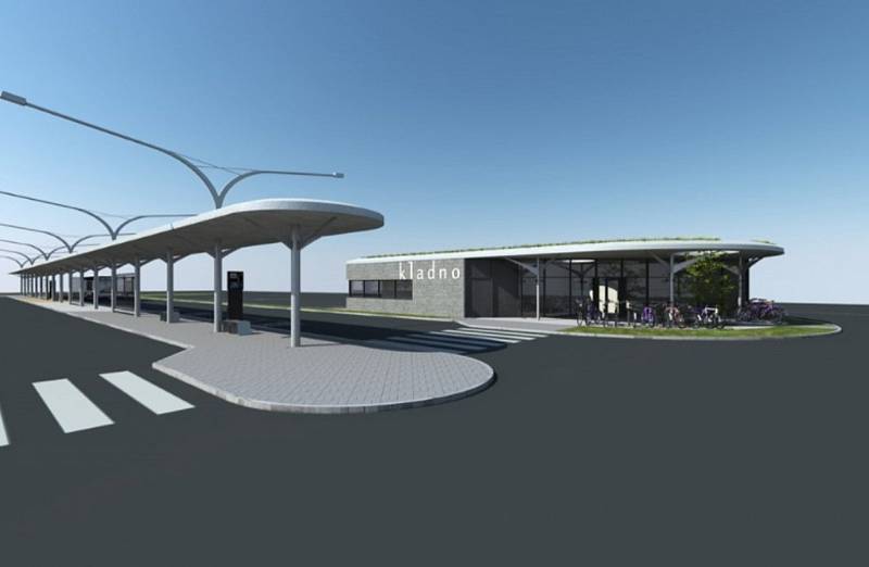 Vizualizace autobusového nádraží v Kladně z dubna 2020 za bývalého primátora Dana Jiránka. Jaká bude konečná podoba, je otázkou.